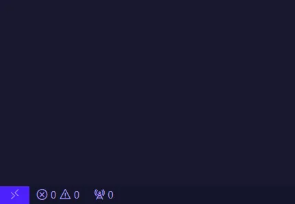 VS Code 左下角的遠端連線圖示