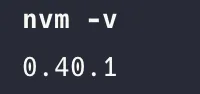 在 macOS 確認 nvm 版本
